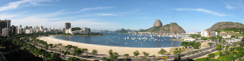 Panorâmica da Urca vista da Praia de Botafogo